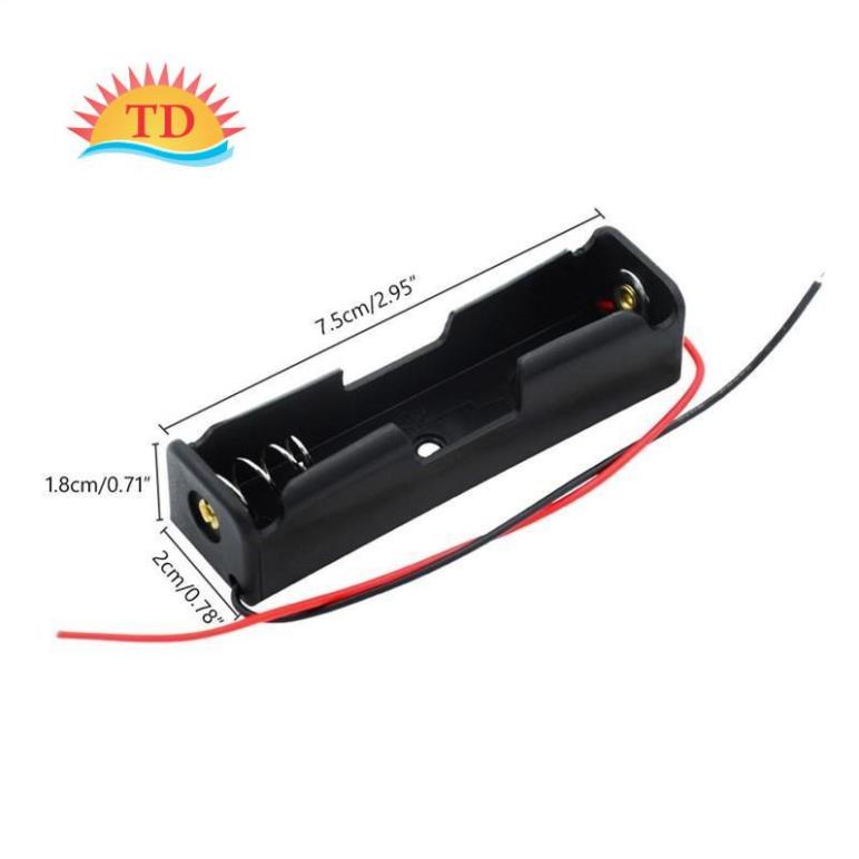 Đế gắn pin 18650 có lò xo, dây hàn sẵn và lỗ bắt vít 1 Cell 2 Cell & 4 Cell, Hộp đựng pin ultrafire