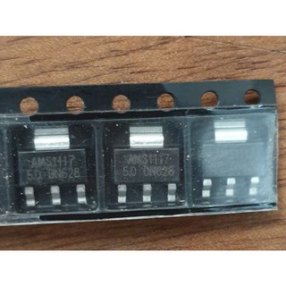 Chip ic dán ổn áp nguồn ams1117, kiểu chân sot-223, dòng điện 1a
