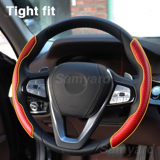 Set 2 Ốp Bảo Vệ Vô Lăng Xe Hơi BMW E30 E36 E39 E46 E60 E61 E70 E71 E90 E91 X1 X3 X5 X6 Bằng Sợi Carbon
