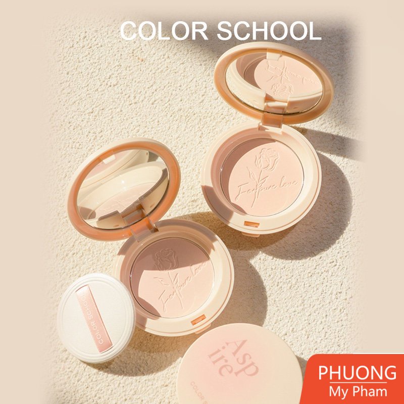 Phấn Phủ COLOR SCHOOL Skin Care Naked Pressed Powder