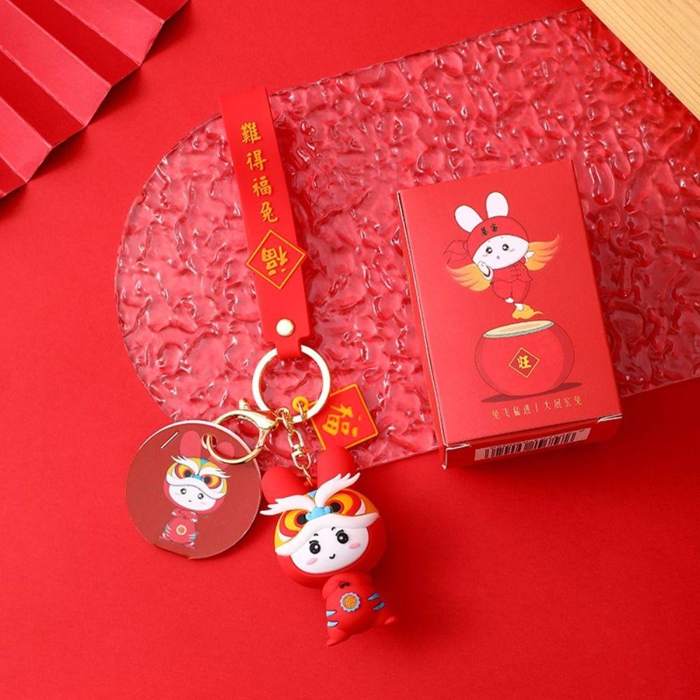 Móc Khóa Hình Thỏ Đồ Chơi Xinh Xắn