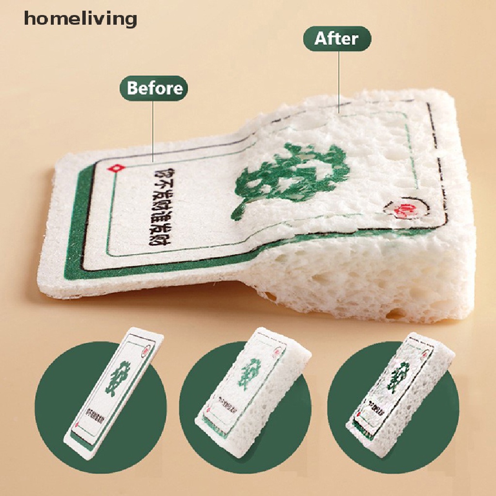 Miếng Bọt Biển Lau Chùi Nhà Bếp Thấm Hút Nước Chống Dầu Mỡ Họa Tiết Bột Gỗ Mới