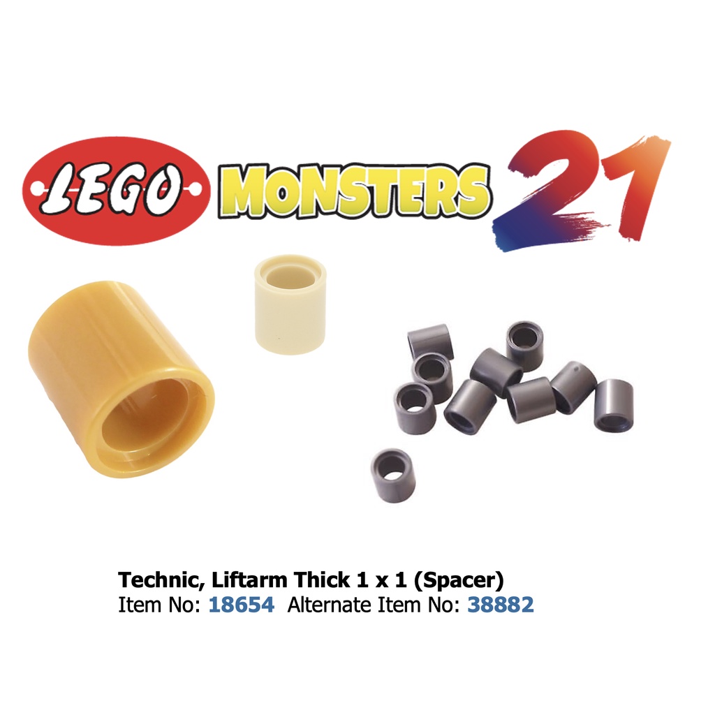 -Lego chính hãng, Chi tiết kỹ thuật, Thanh Dày 1 x 1 (Khoảng cách)- ID 18654