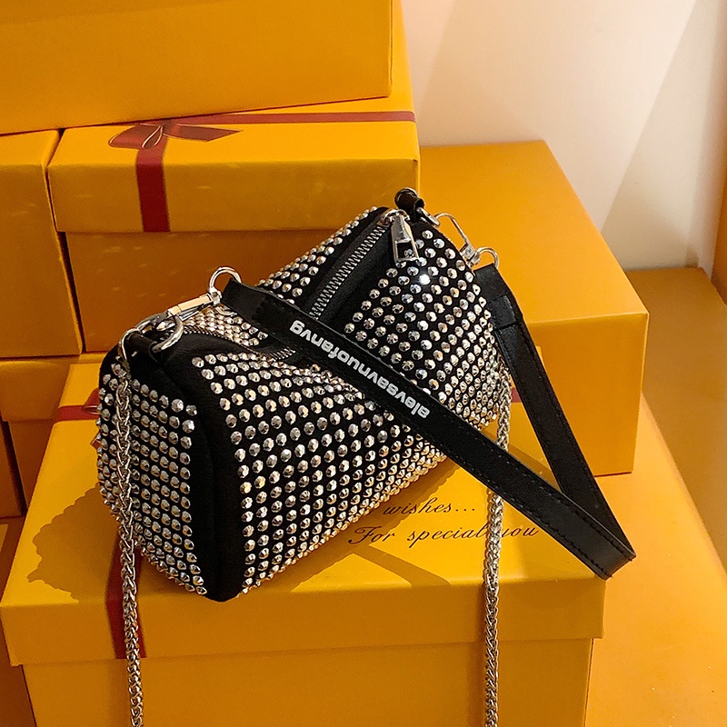 Túi đeo chéo IELGY đính đá thời trang dành cho nữ