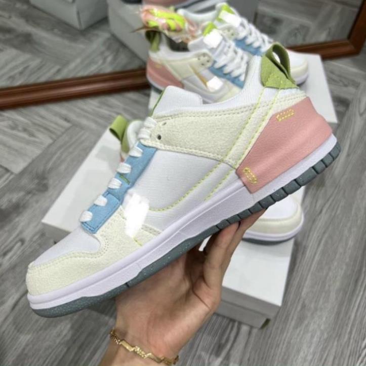 Giày Nike SB Dunk Low Disrupt 2 ‘Pale Ivory Black’ DH888Trắng hồng, 𝗝𝗼𝗿𝗱𝗮𝗻 1 𝗦𝗕 𝗗𝘂𝗻𝗸 𝗟𝗼𝘄 𝗗𝗶𝘀𝗿𝘂𝗽𝘁 𝟮 𝗚𝗥𝗘𝗘𝗡 𝗫𝗮𝗻𝗵 𝗟𝗮́