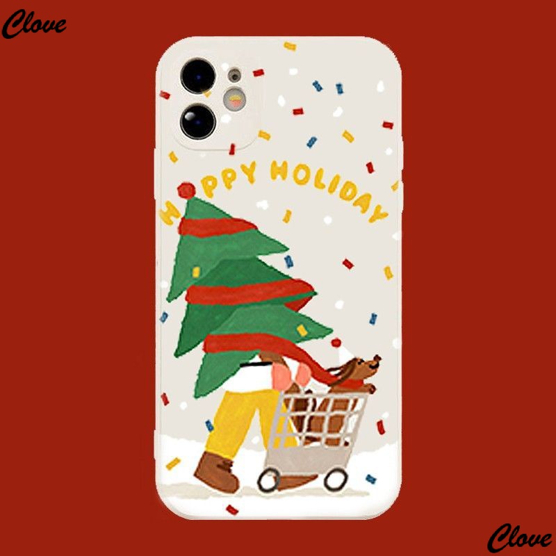 Ốp Điện Thoại Dẻo Họa Tiết Giáng Sinh / Halloween / Cây Thông Dễ Thương Cho Iphone 11plus 13iPhone12 promax xr8 WYN4
