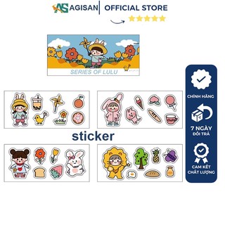 Set 4 miếng dán Decal sticker siêu cute dễ dàng dán an toàn AGISAN
