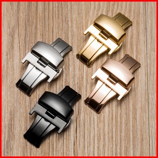 Khóa bướm đồng hồ ĐÔI thép không gỉ cho dây da đồng hồ đủ size 10mm 12mm 14mm 16mm 18mm 20mm 22mm