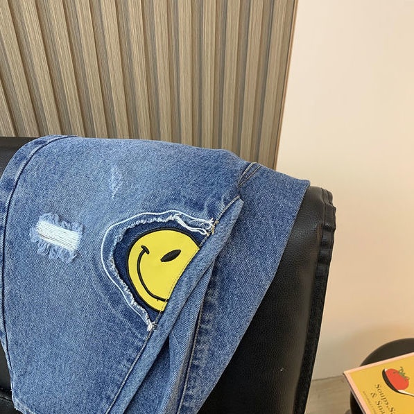 Quần Jean Dài Dáng Rộng Phong Cách Hàn Quốc Thời Trang Xuân Thu Cho Bé Trai