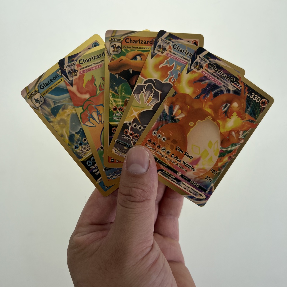 Set 110 Thẻ Bài Pokemon Màu Vàng / Bạc