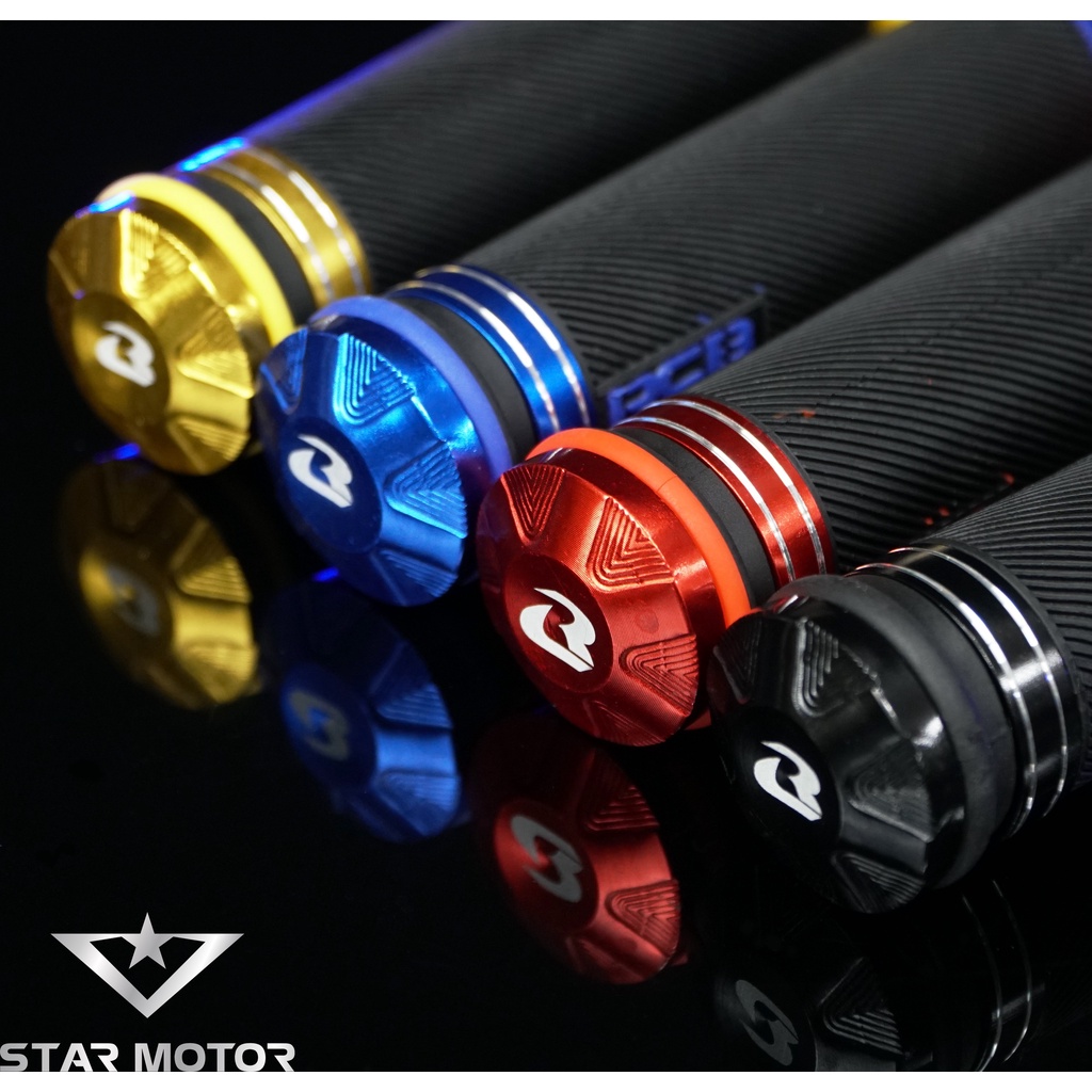 Tay nắm cao su RCB gù nhôm CNC sử dụng cho mọi dòng xe máy