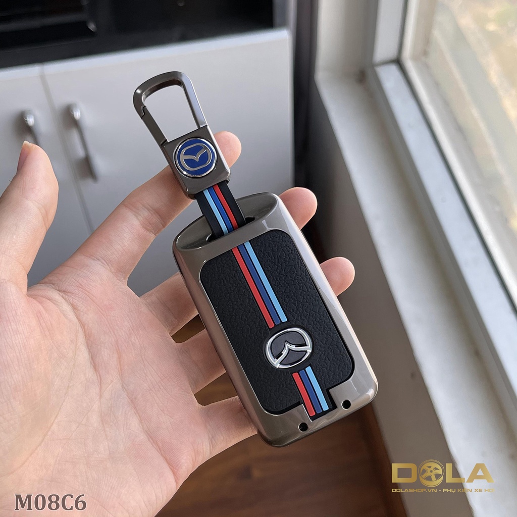 Vỏ ốp khoá xe hơi - Bọc chìa smartkey ô tô Mazda3 chìa vuông