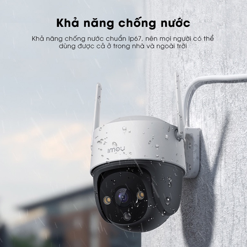 Camera Wifi Imou Cruiser S21FP Ngoài Trời Full HD 1080P, Có Màu Ban Đêm, Xoay 355 Độ