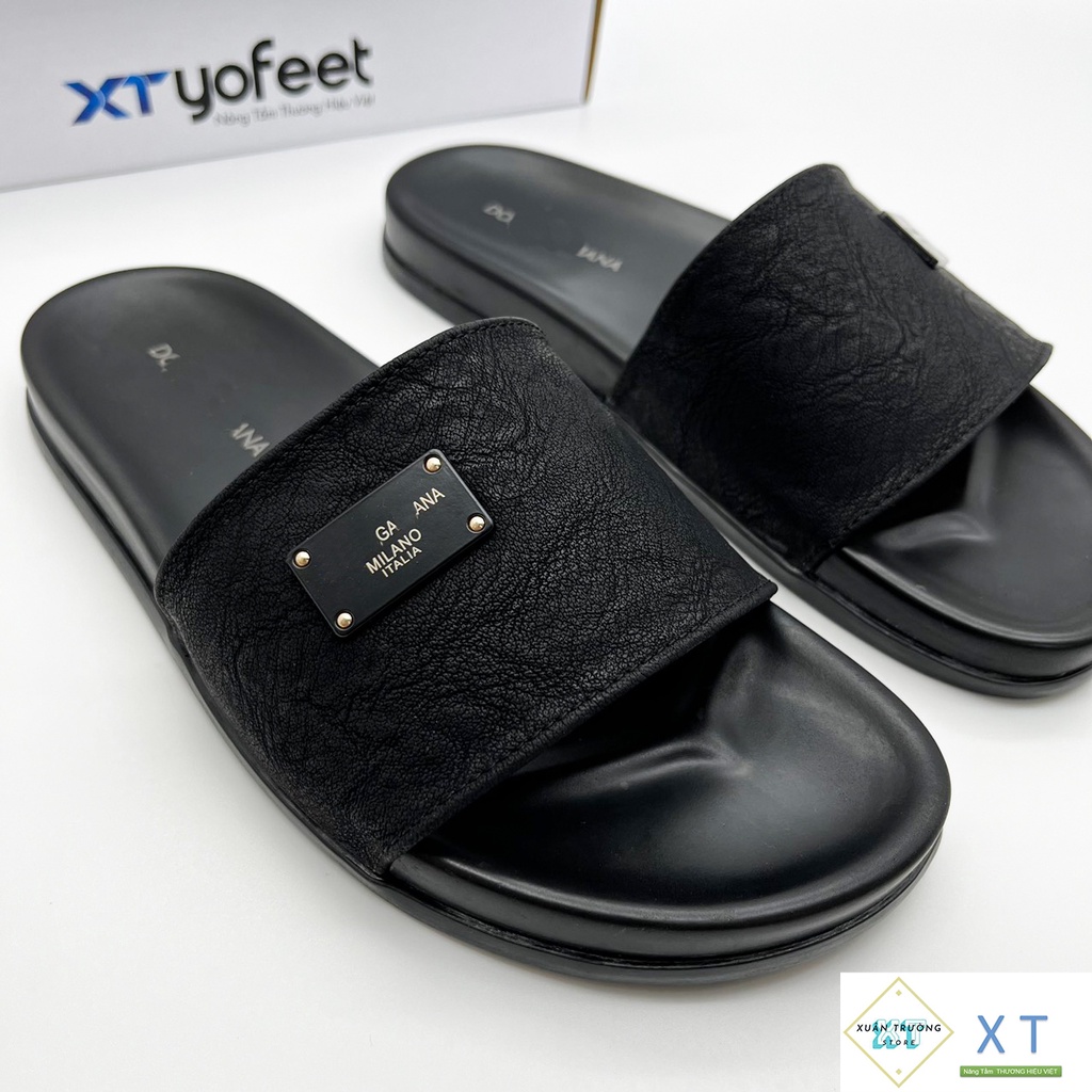 Dép nam quai ngang D G Siêu Bền Đẹp Thời Trang, Logo Kim Loại Sang Trọng XT - STORE