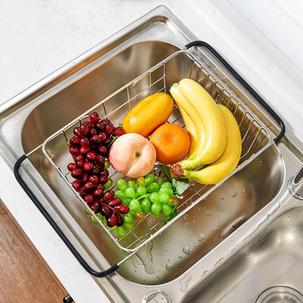 Giá Úp Chén Đĩa Một Tầng Bằng Thép Không Gỉ Chống Rỉ Sét Có Rãnh Thoát Nước Cho Nhà Bếp