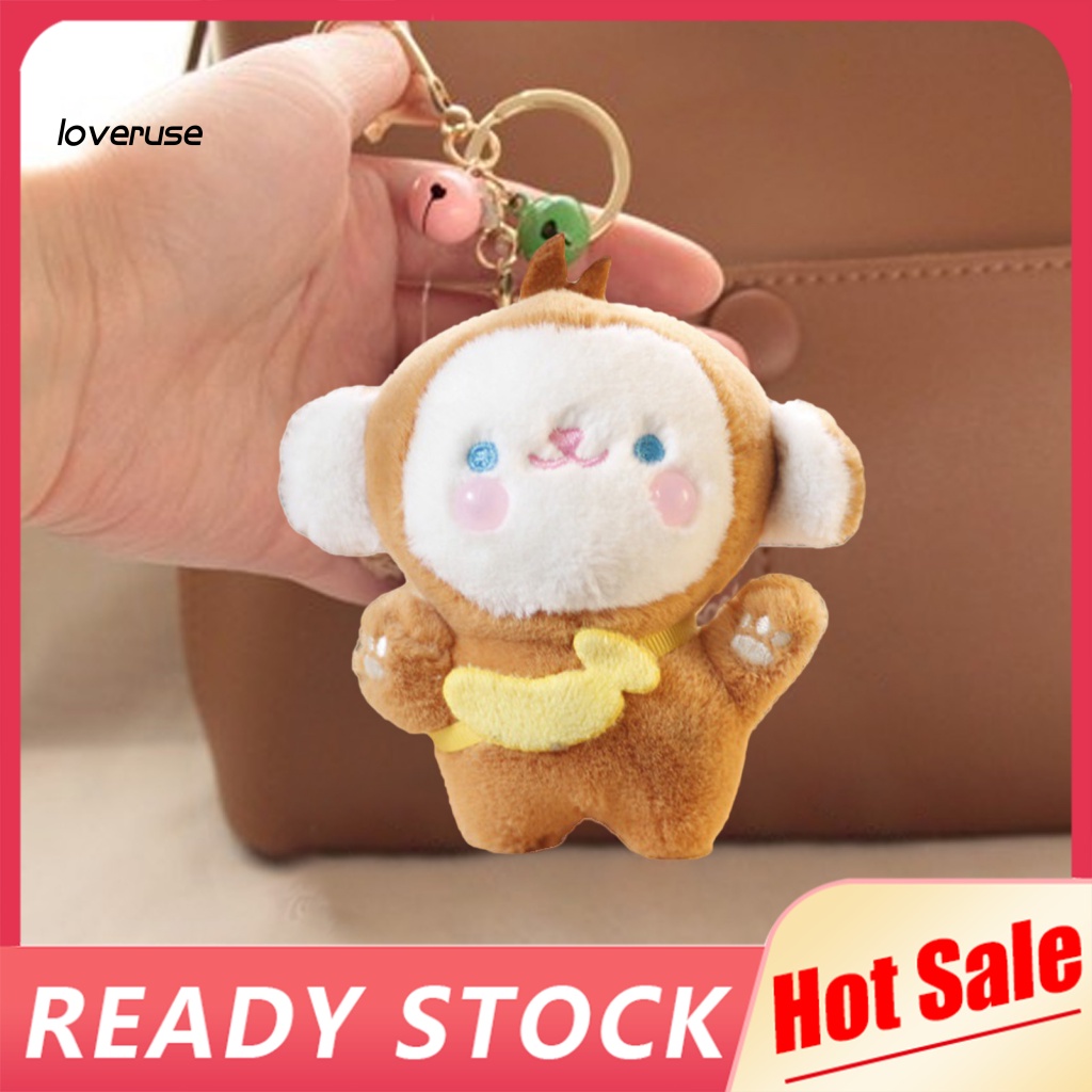 Móc Khóa Hình Chú Khỉ Nhồi Bông Siêu Nhẹ Dễ Thương 11cm