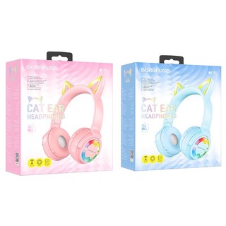 Tai nghe chụp tai bluetooth tai mèo Borofone BO15 Hàng chính hãng