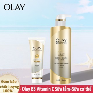 Sữa Tắm OLAY B3 Vitamin C+Sữa non tắm trắng Dưỡng thể dưỡng trắng mờ thâm