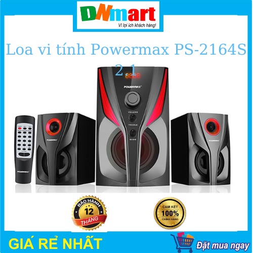Loa vi tính Powermax PS 2164S 2.1, đèn LED đổi màu