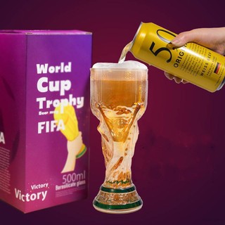 Cốc thủy tinh uống bia / nước ép / nước trái cây bằng thủy tinh bofoy world cup qatar 2022