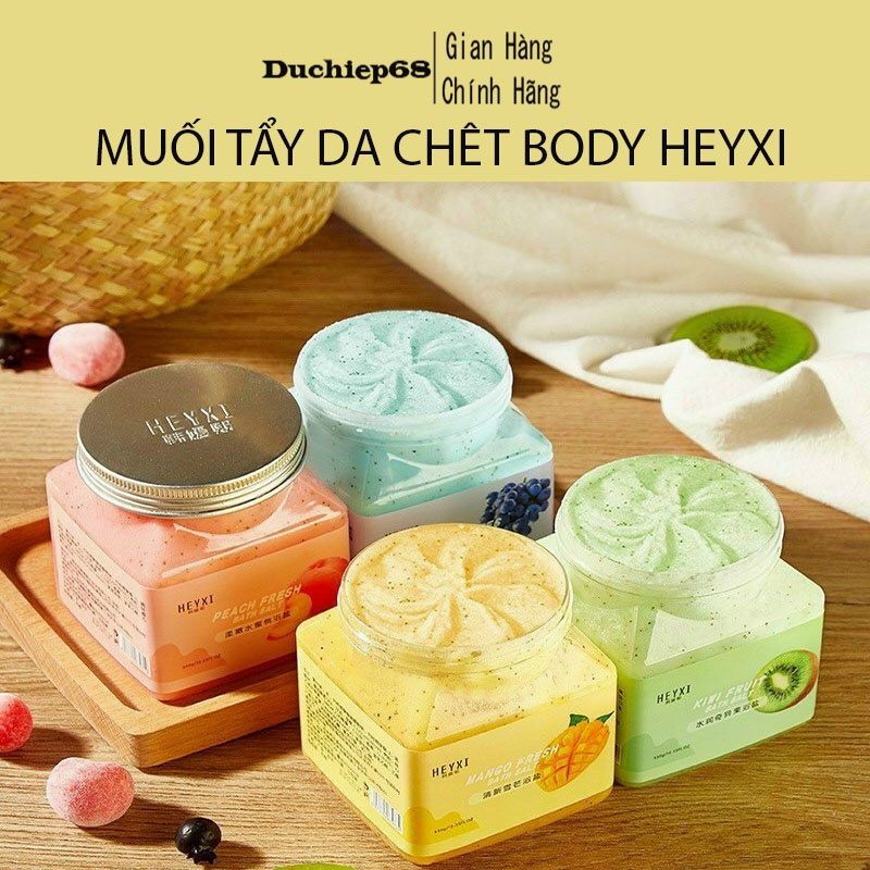 Muối Tắm Tẩy Da Chết Body Vị Hoa Quả HEYXI Cực Thơm - Heyxi