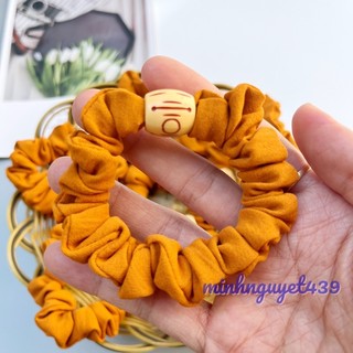 Cột tóc srunchies vải .Buộc tóc vải đũi ,vải lụa trang trí
