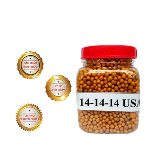 Phân bón tan chậm hạt vàng 14-14-14 nhập khẩu Thái Lan gói 200g