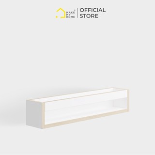 Kệ treo tường, kệ gỗ treo trang trí màu trắng đa năng make my home ez 1