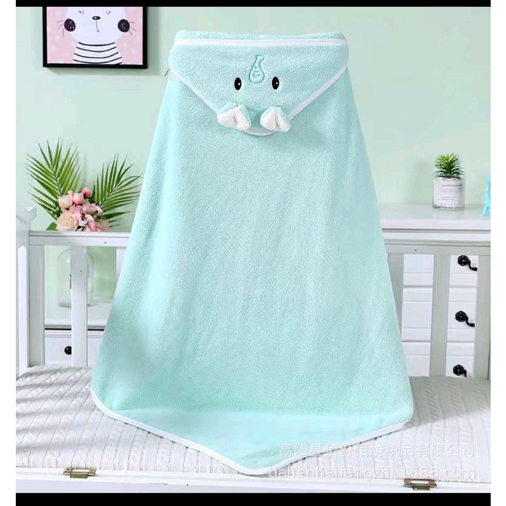 Choàng Ủ Thú⚡️FREE SHIP⚡️Choàng Bế Chăn Ủ Lông Hình Thú Có Mũ Trùm Đầu Cho Bé