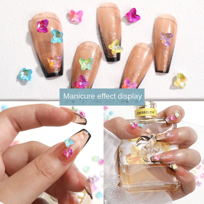 Đá Mocha Phát Quang Đính Móng Tay Nghệ Thuật