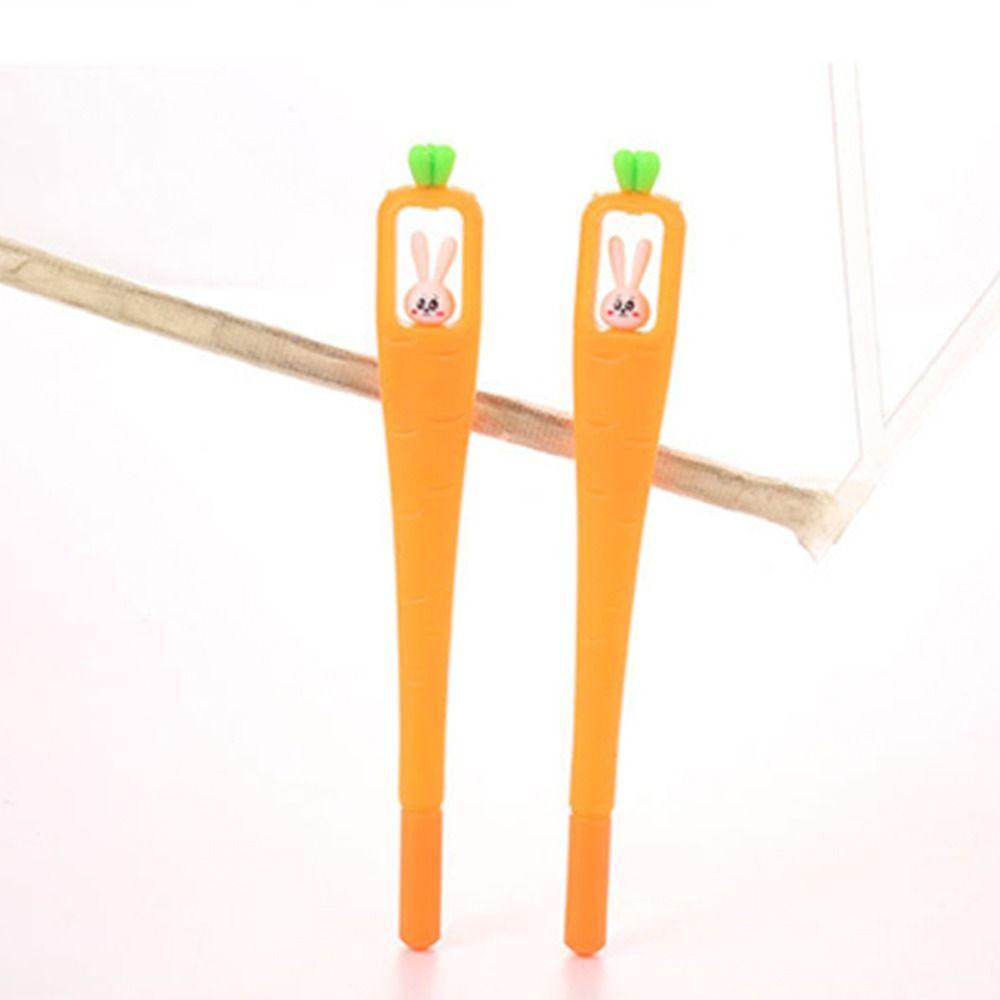 Bút Mực Gel Silicone Hình Củ Cải Dễ Thương