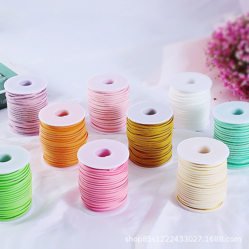 Cuộn Dây Nhung, Da Lộn 3mmx45M, Buộc Hoa, Làm Đồ HandMade, Làm Choker,...