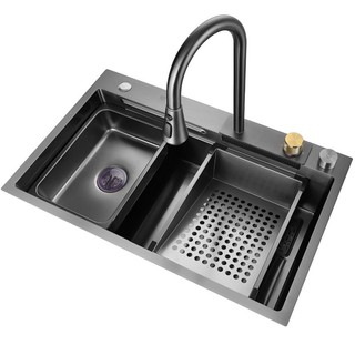 Chậu rửa bát 1 hố kèm vòi rửa đa năng
