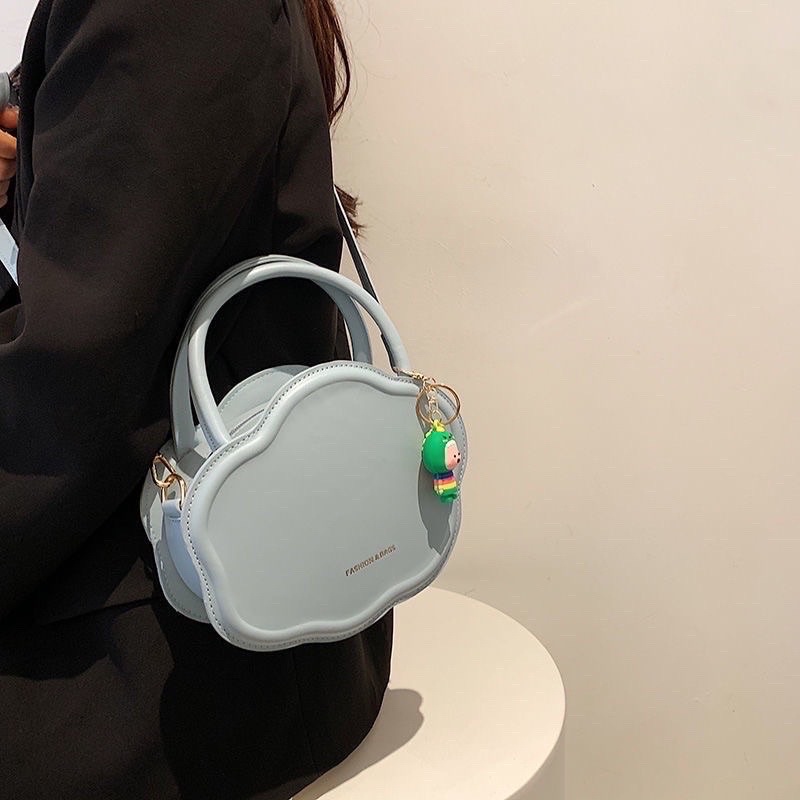 Túi xách nữ màu pastel kiểu dáng hình đám mây xinh xắn