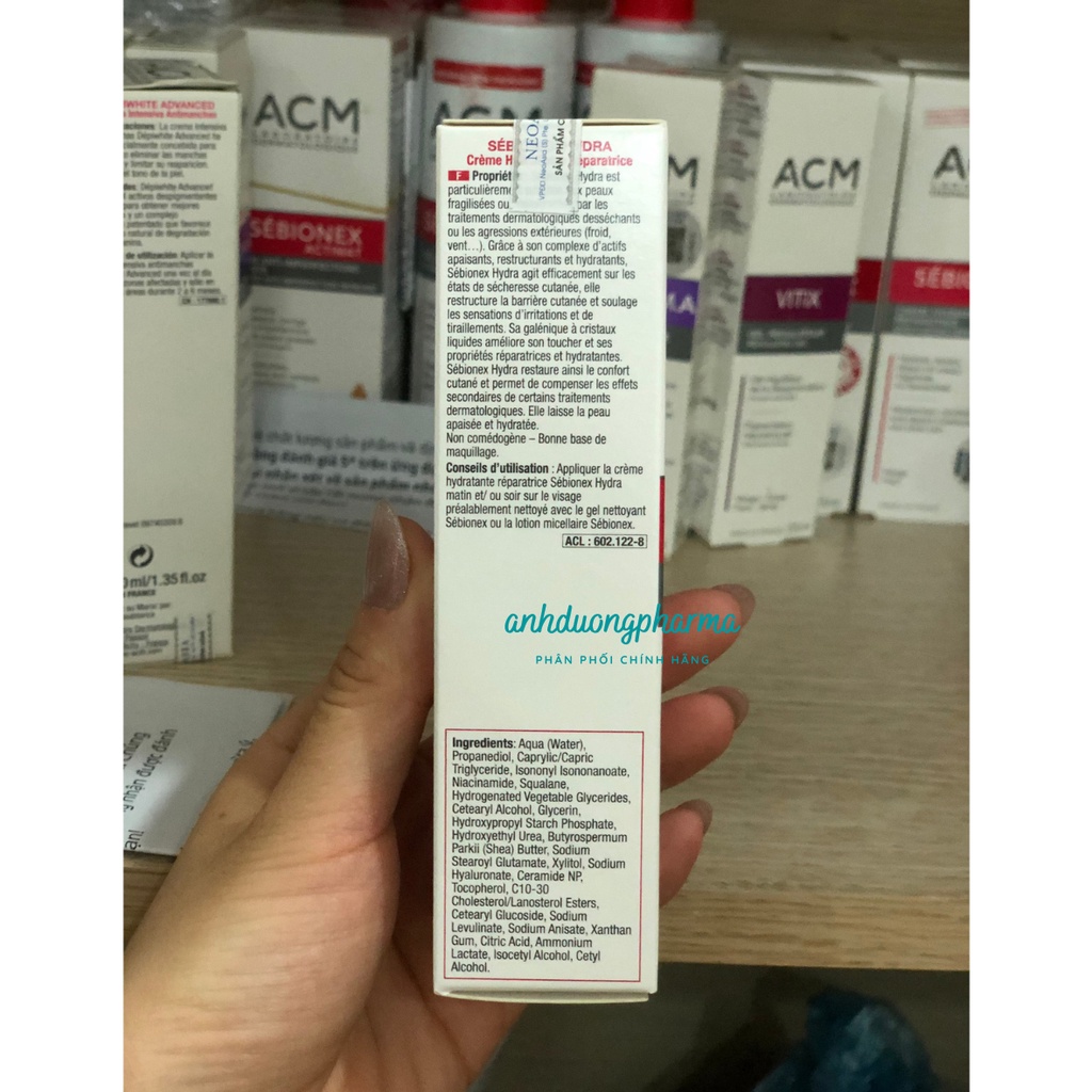 Kem dưỡng dành cho da mụn Sebionex Hydra Repair Cream 40ml