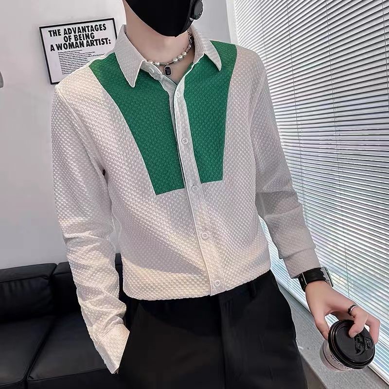 Áo Sơ Mi Nam Dài Tay Cổ Bẻ Thời Trang Hàn