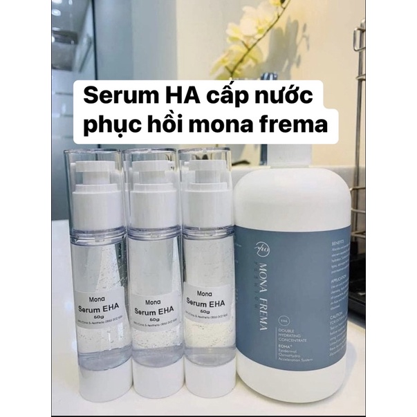 Tinh chất serum HA cấp nước dưỡng ẩm căng bóng da Mona Frema EHA Double Hydrating Concentrate mona frema