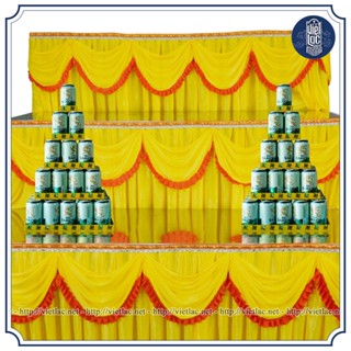 Bộ khay thép bày tháp bia, nước ngọt