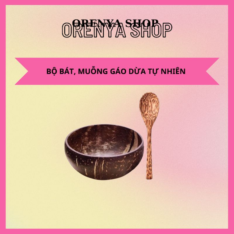 Bát gáo dừa tặng kèm muỗng