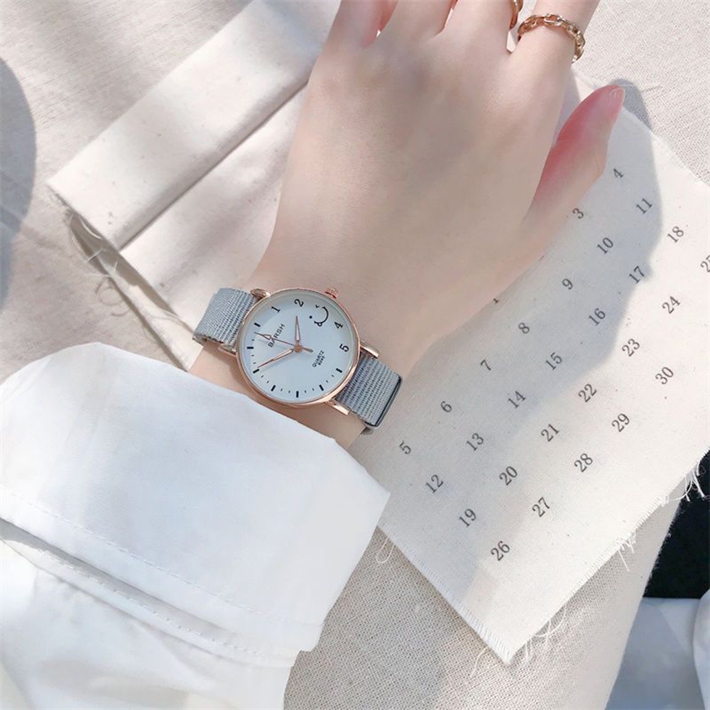 Đồng Hồ Analog Máy Quartz Dây Canvas Chống Thấm Nước Kiểu Dáng Thể Thao