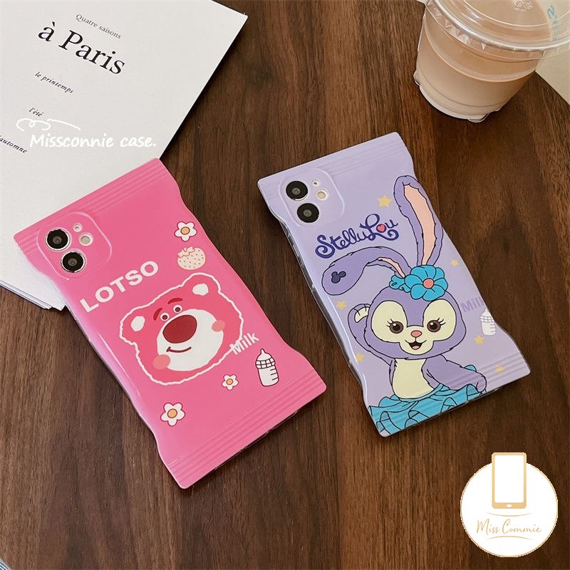 Ốp Điện Thoại Dẻo Họa Tiết Gấu StellaLou Lotso Cho iPhone 8 7 6 6s Plus 11 12 13 14 Pro Max 14 Plus XR X Xs Max SE 2020