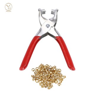 1 bộ kìm bấm lỗ đinh tán và đinh tán cho thắt lưng da giày dép túi xách