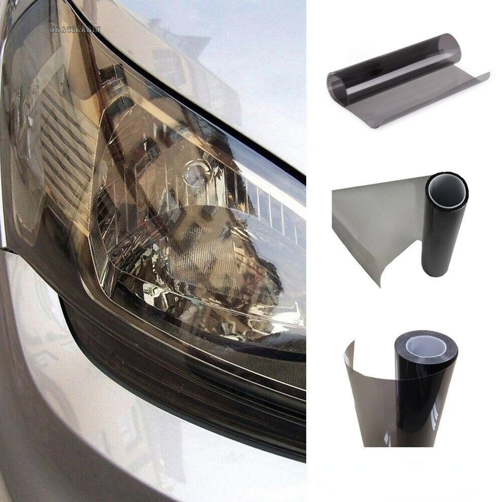 Xps 30x 100cm 1 cuộn bóng đèn khói vinyl film tint đèn pha bọc đèn hậu