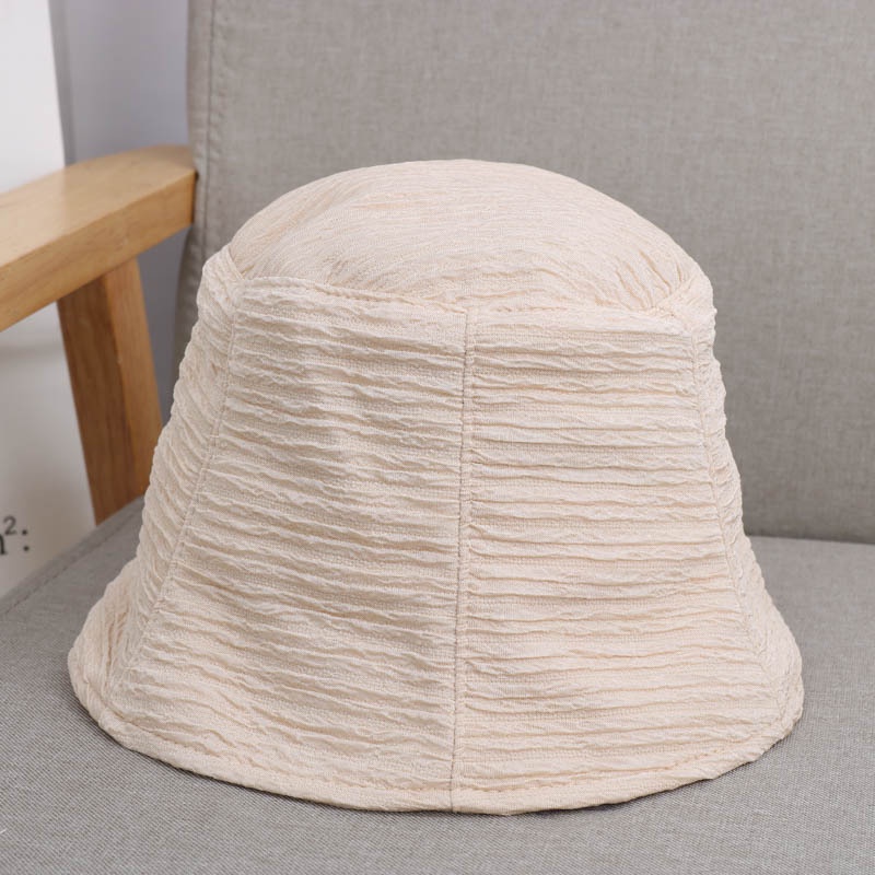 Nón bucket nữ LASSY vải xô dáng cụp cao cấp 100% Cotton chống nắng, siêu nhẹ, Mũ bucket thoáng mát Hotrend