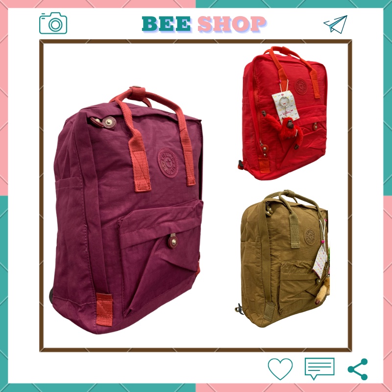 Balo nữ Kipling 1522, balo đi học, đi làm, du lịch,có ngăn đựng vừa laptop 15 , vải trống nước.