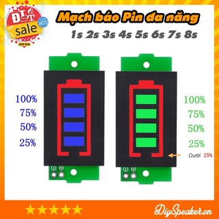 Mạch Báo Pin đa năng 1S 2S 3S 4S 5S 6S 7S 8S - Tùy chọn màu sắc