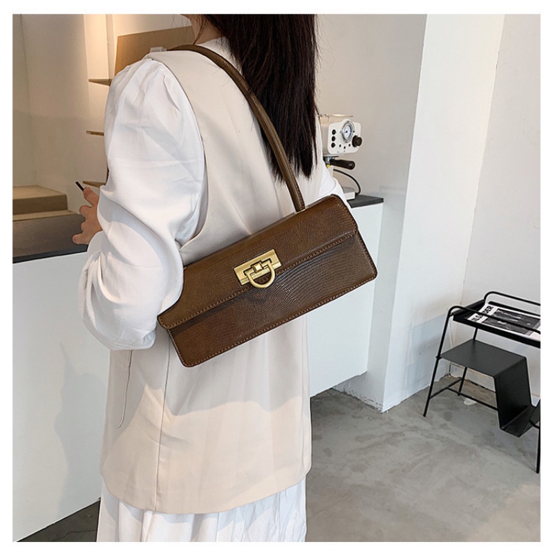Túi đeo dưới cánh tay Màu Trơn Phong Cách Pháp retro Thời Trang Mùa Thu 2022 Mới Mẻ GXYXB330