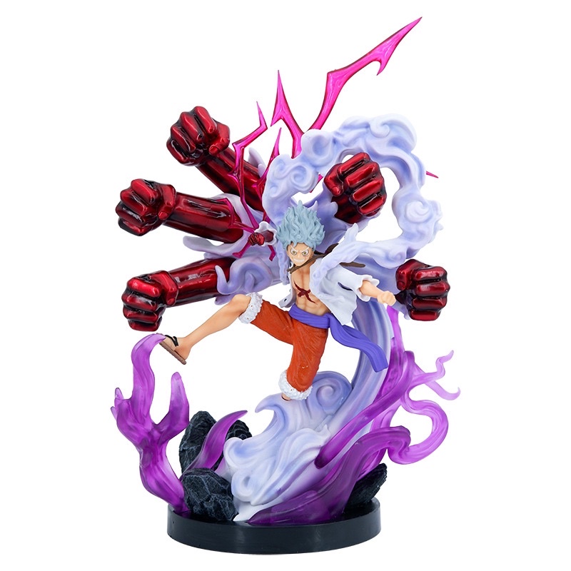 Mô Hình Luffy Gear 5 Nkia trạng thái chiến đấu - Cao 33cm - nặng 1.3Kg - One Piece - Có Hộp màu đẹp