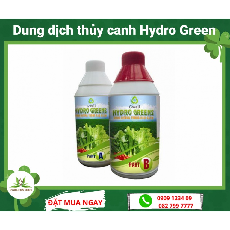 Dinh dưỡng thủy canh Hydro Greens 0.5 Lít - Green City