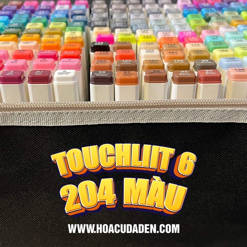 Bộ 204 Màu Marker Touch Liit 6